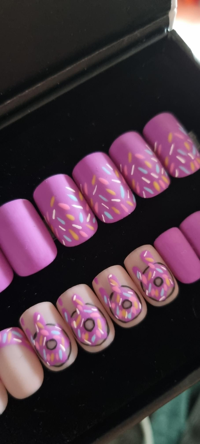 Purple donuts carré S