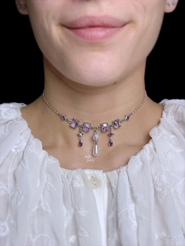 &quot;Petal&quot; Silver Necklace