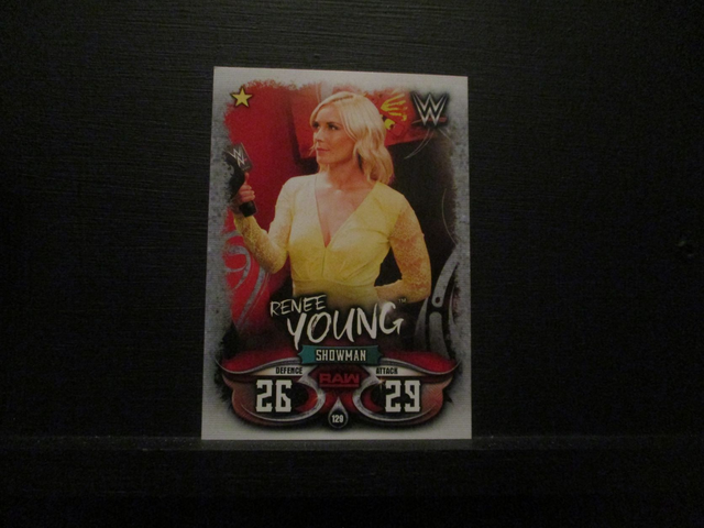 Renee Young - Raw Slam Attax Live Original Trading Card #129