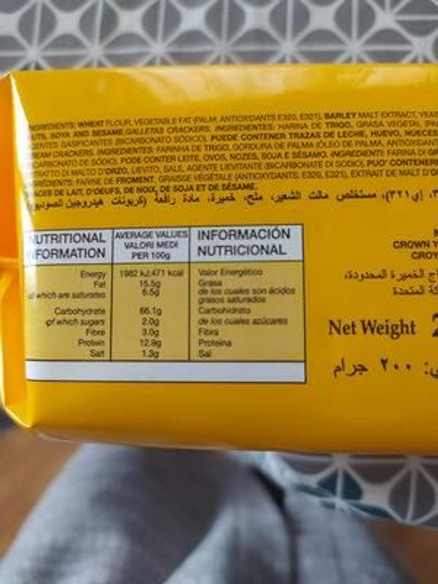 Tamarindo Galletas Crackers