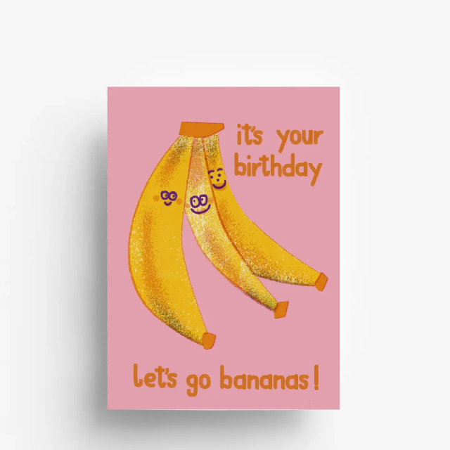    Bananas Ansichtkaart DIN A6