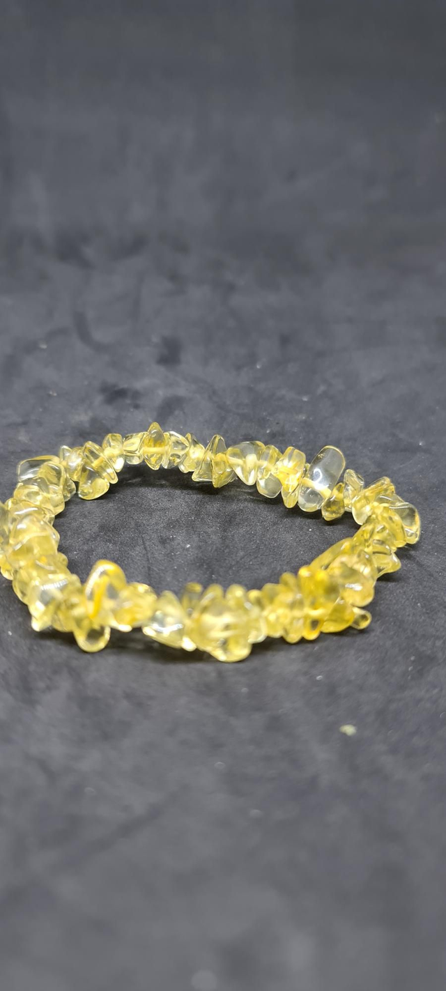 Bracelet chips citrine 