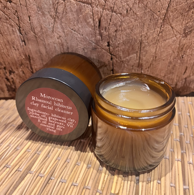 Rhassoul hibiscus cleanser 
