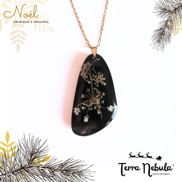 Collier fleuri Charme intemporel | CO034 | Ombelles