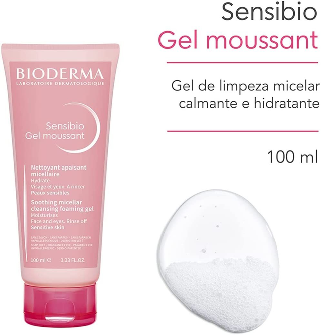 BIODERMA SENSIBIO GEL DETERGENTE VISO DELICATO PER PELLI SENSIBILI 100ml