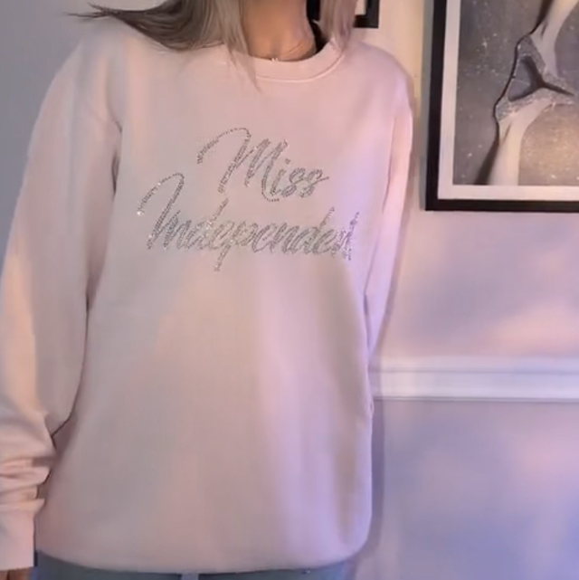 Ladies Rhinestone Diamanté Jumper