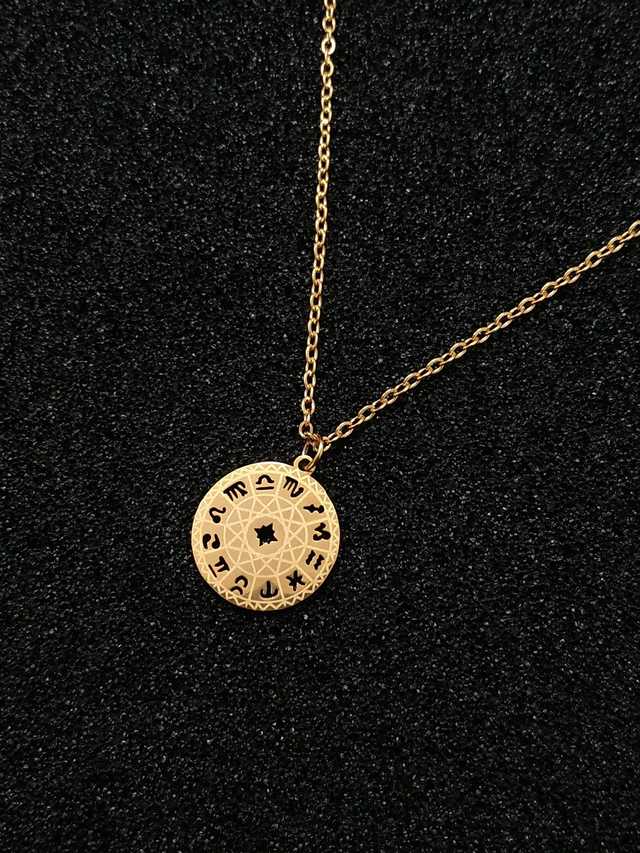 Collier constellation - signe du zodiaque doré