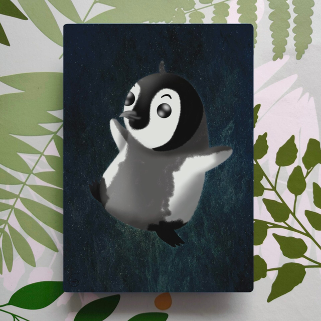 Le petit manchot - Affiche A4