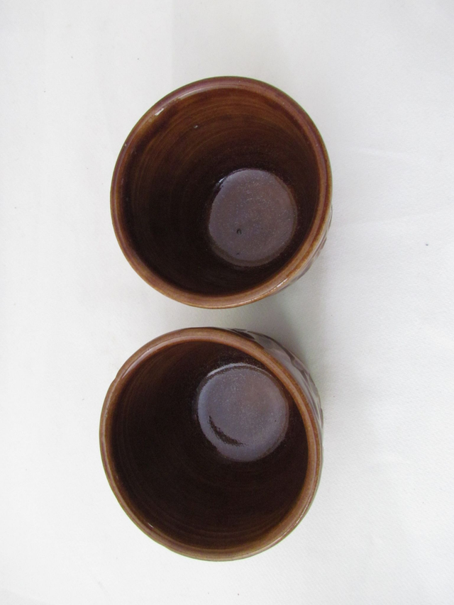 Duo de petits pots texturés