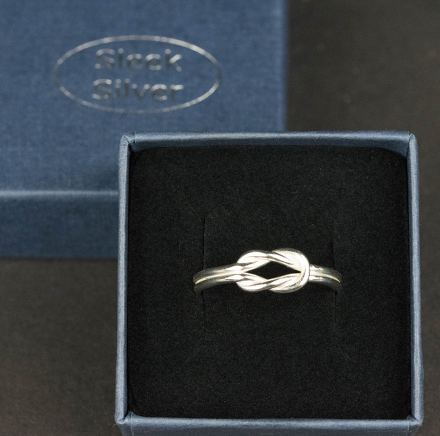 Silver Reef Knot Ring