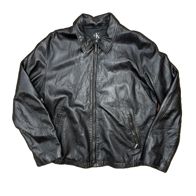 Calvin Klein Leather Jacket - XL