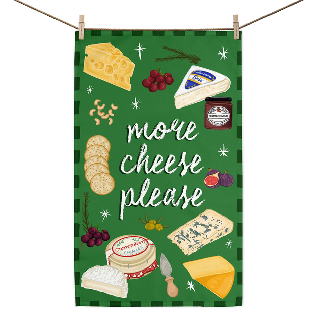 More Cheese Please Tea Towel 