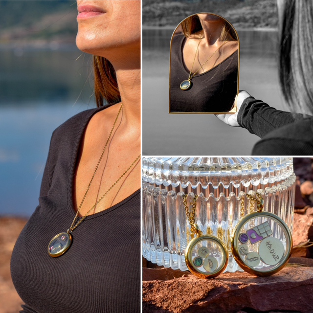 Collier médaillon Lizon  (Grand)