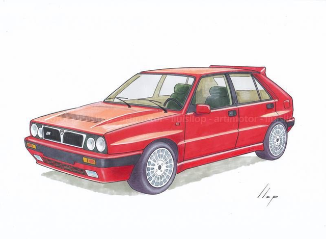 Artimotor onpaper CLASSICS 21x30 - Lancia Delta Integrale
