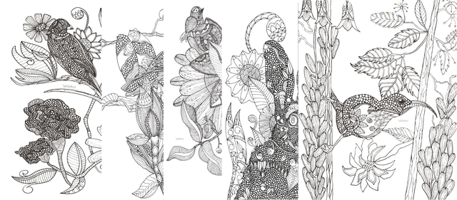 Pack 5 láminas Forest Nature 