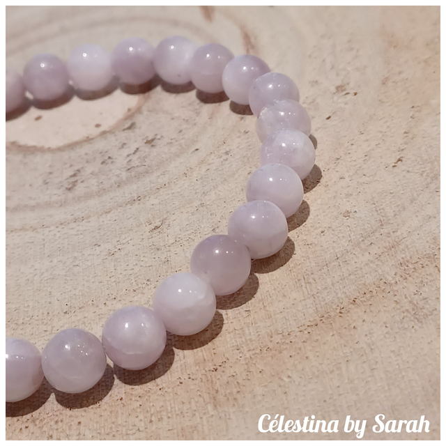 Bracelet Kunzite 6mm Taille Dame