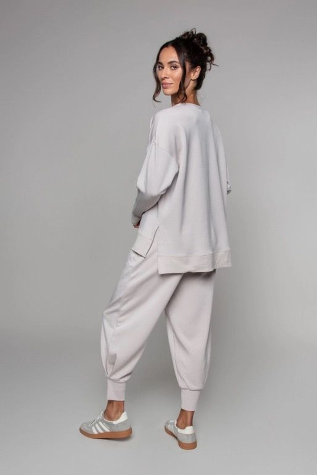 Born Nouli Super Soft Longline Sweatpants - Oat 