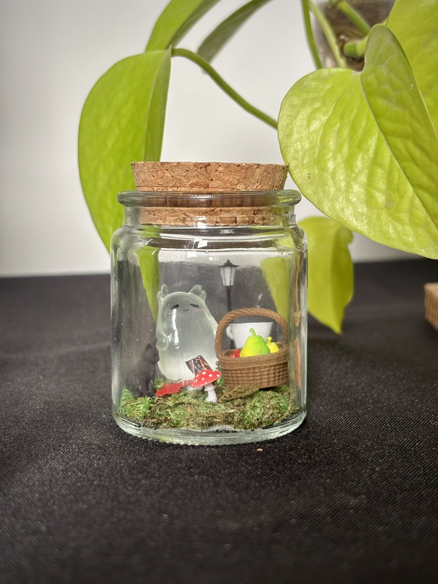 🍃 Mini terrarium verre - Édition automne - Esprit de la forêt 