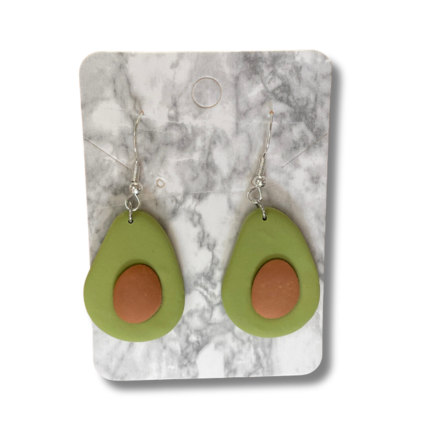 Avocado dangle earrings