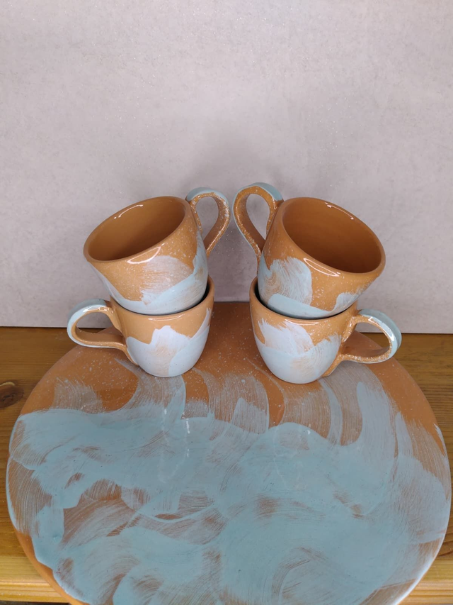 Set x4 tazzine caffè+vassoio (ESTATE/AUTUNNO/INVERNO)