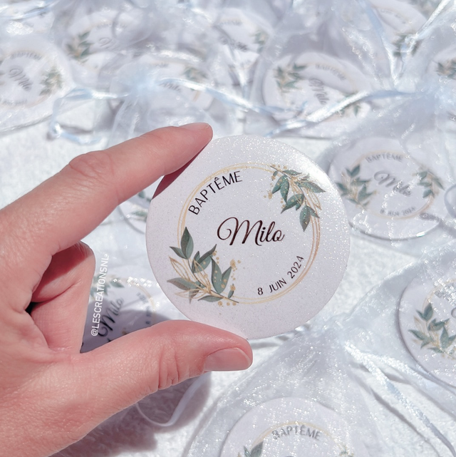 Magnet personnalisé - Baptême