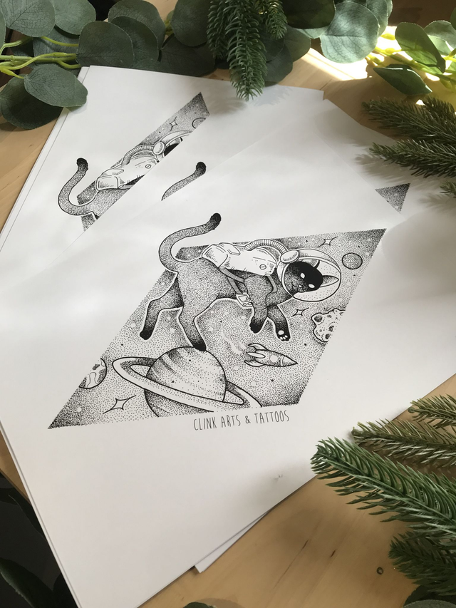 Print chat de l’espace