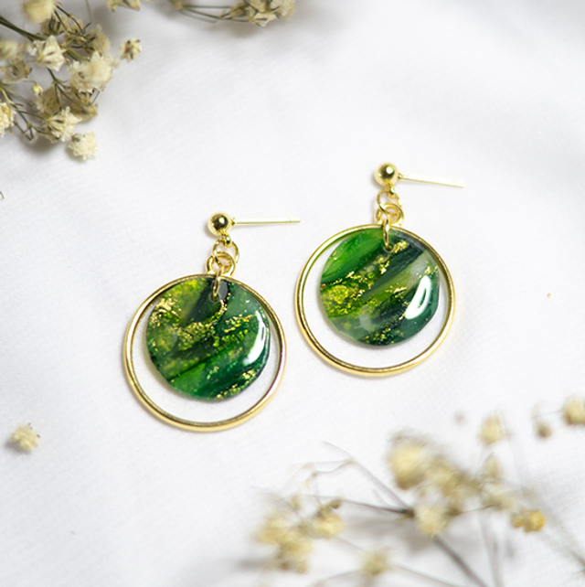 Coloris emeraude - Boucles Eole