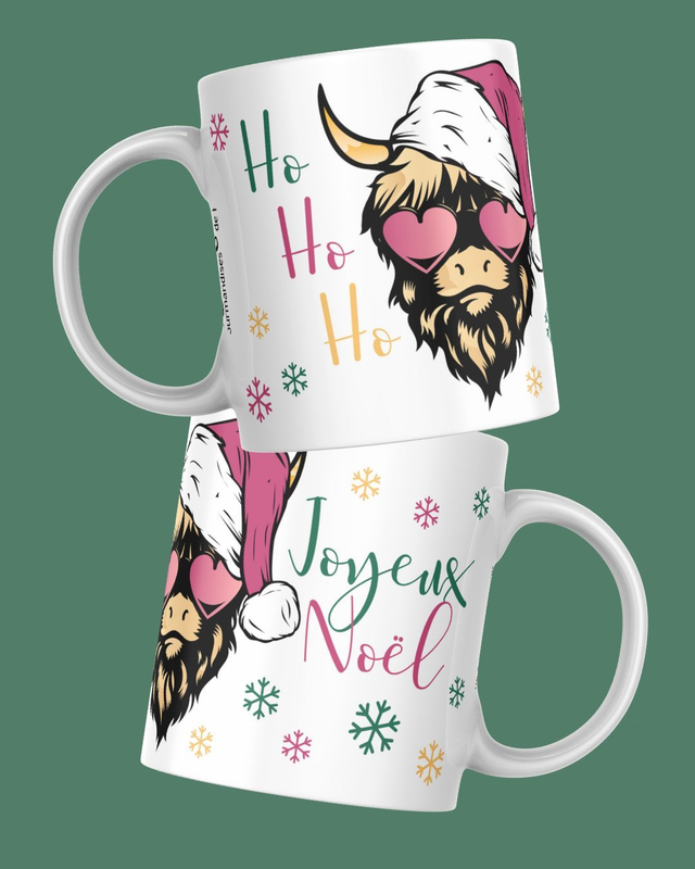 Mug Ho Ho Ho Highland - Créa Et Merveille