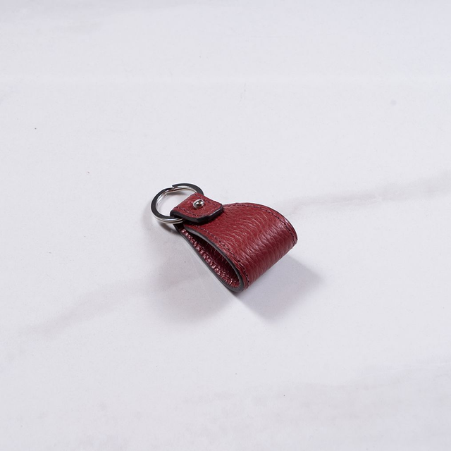 Portachiavi Cufflink | Rosso Leather - Mr. Trevis