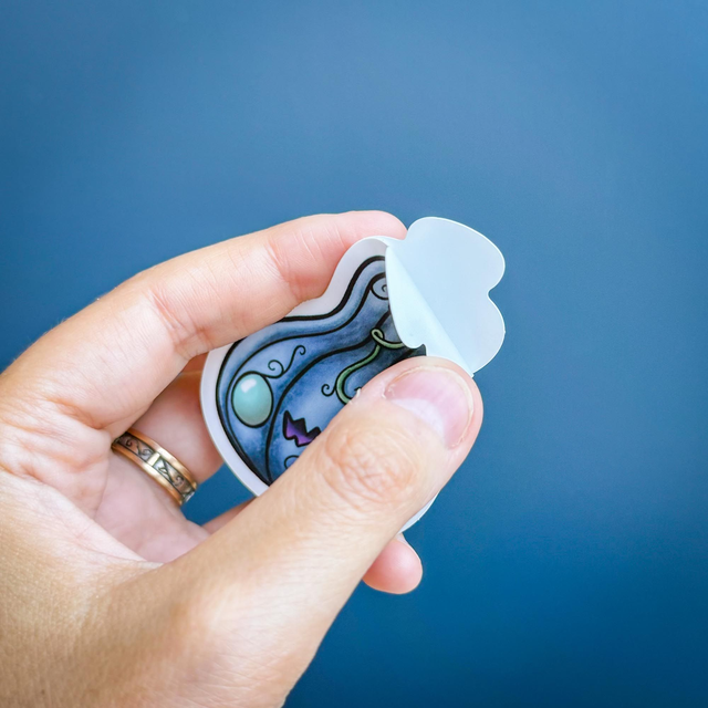 Lot de 3 STICKERS citrouilles spooky)