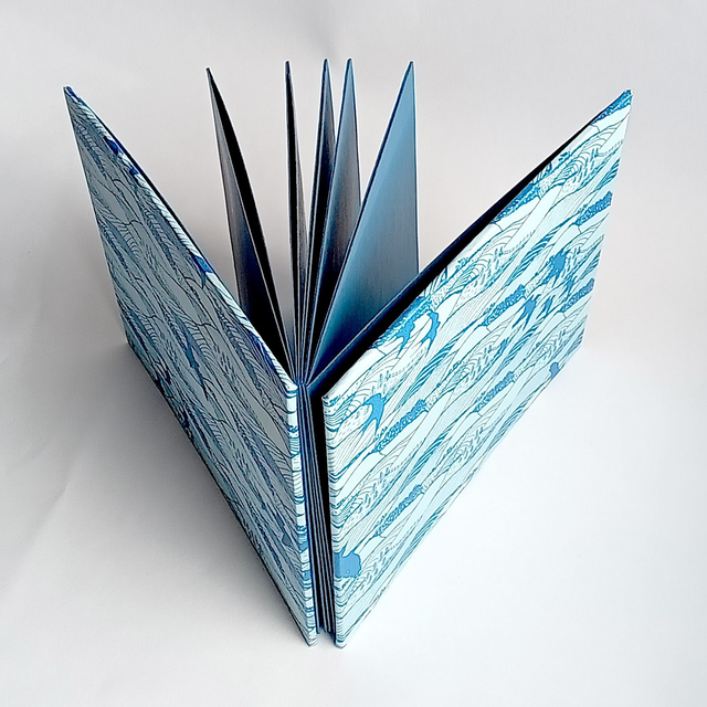 Landscape concertina book