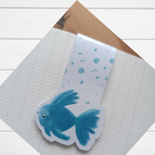 Magnetisches Lesezeichen "Fisch Fiete" (ArtNr. L0011)