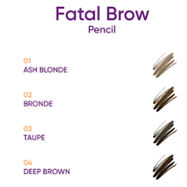 Nejha fatal brow pencil 01 ash blond