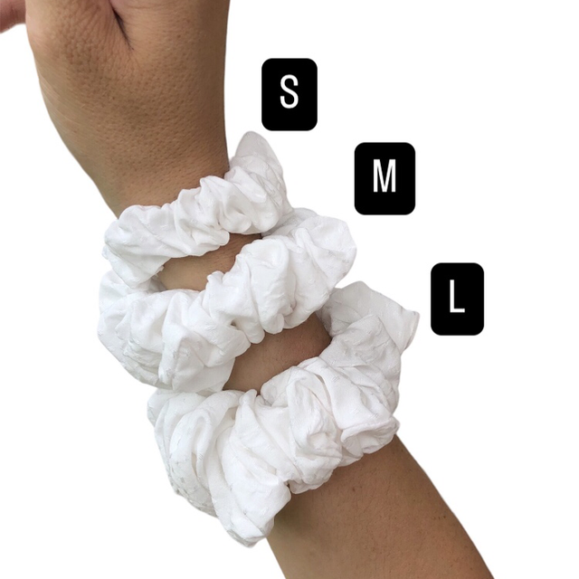 Scrunchie blanc 
