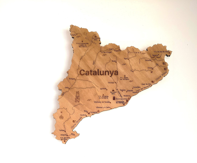 A09 – Carte de Catalogne - Decoration murale design