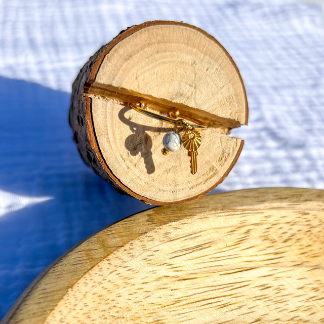 Bague Howlite key 