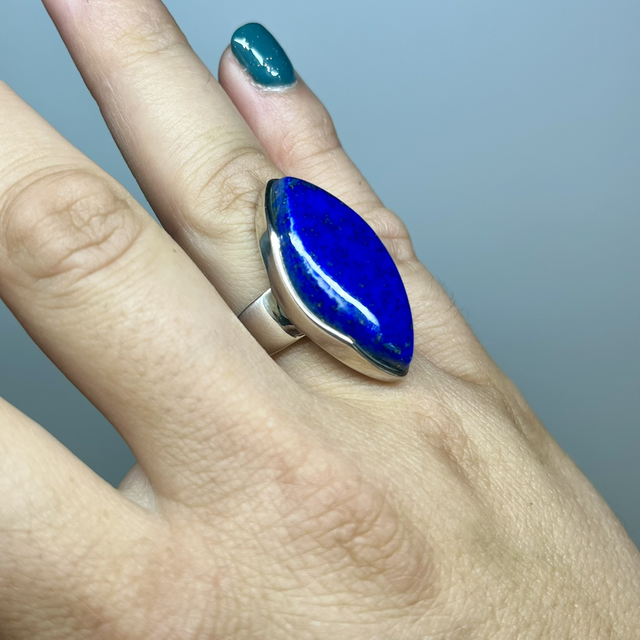 Bague en argent et Lapis-Lazuli - Taille 61