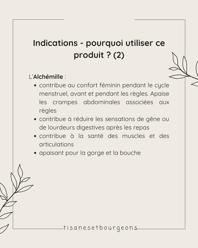 Alcoolature Alchémille