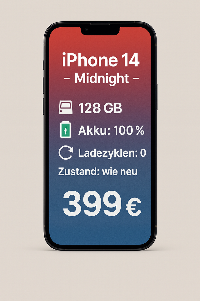 iPhone 14 – 128 GB – Midnight