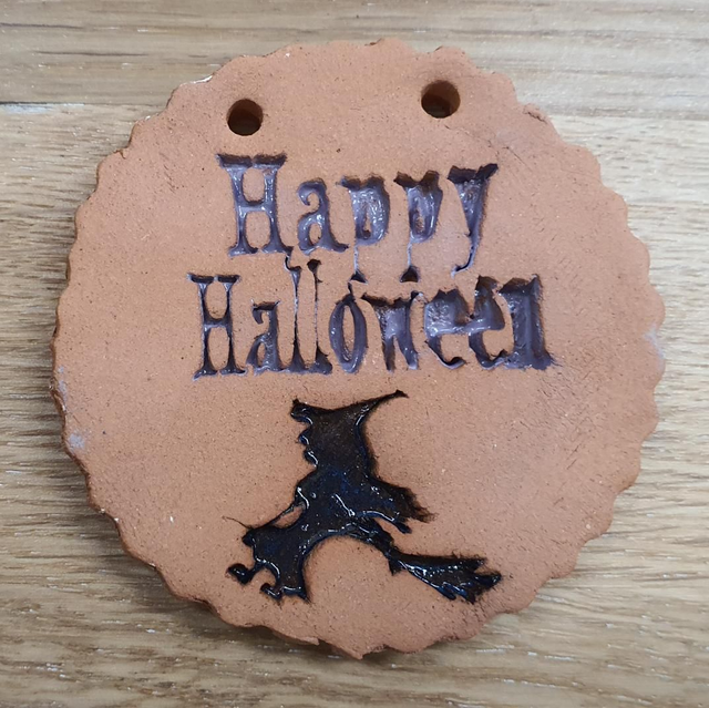 Happy Halloween witch hanging decoration 