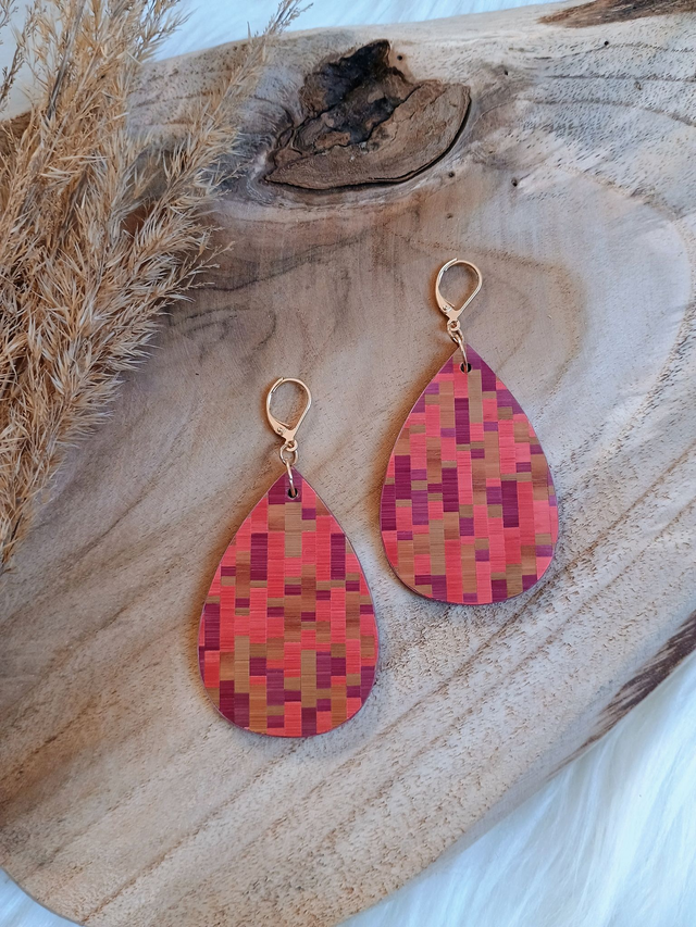 Boucles d'oreilles GOUTTE Mosaïque
