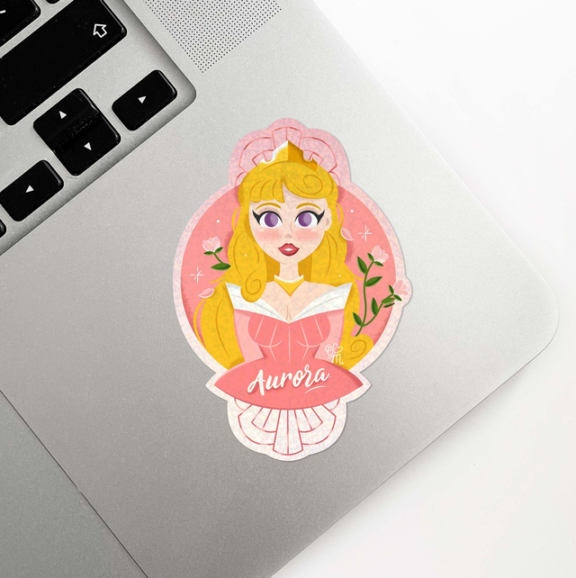 Sticker holographique Girl Power | 05 Aurora