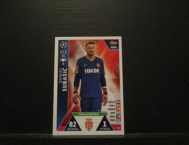Danijel Subasic - UEFA Champions League Match Attax 2018/19 Original Trading Card #290