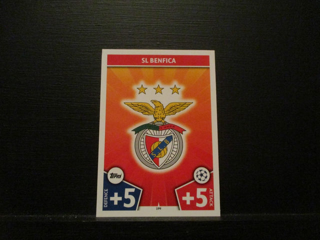 SL Benfica - UEFA Champions League Match Attax 2017/18 Original Trading Card #199