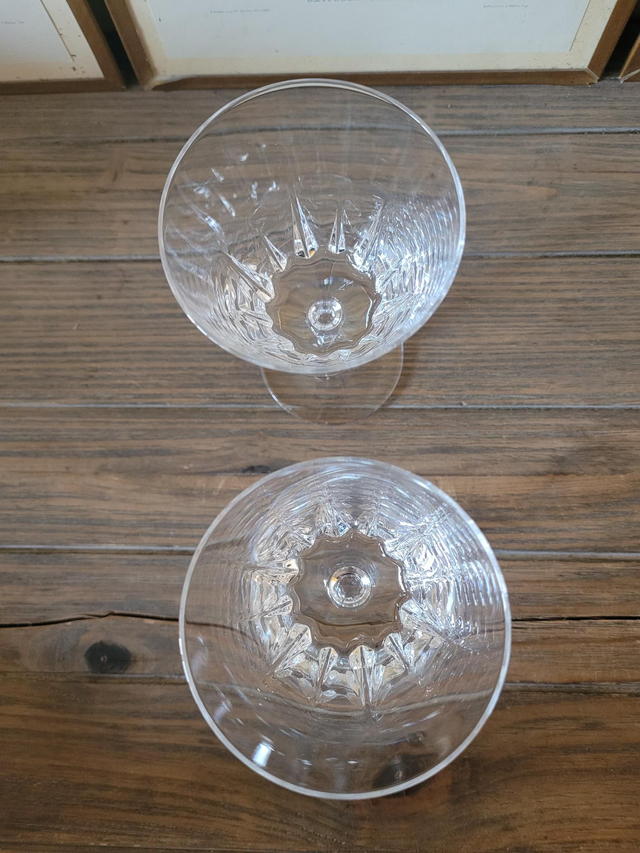 Verres à eau Cristal d'Arques Versailles (H 16cm) en lot de 2