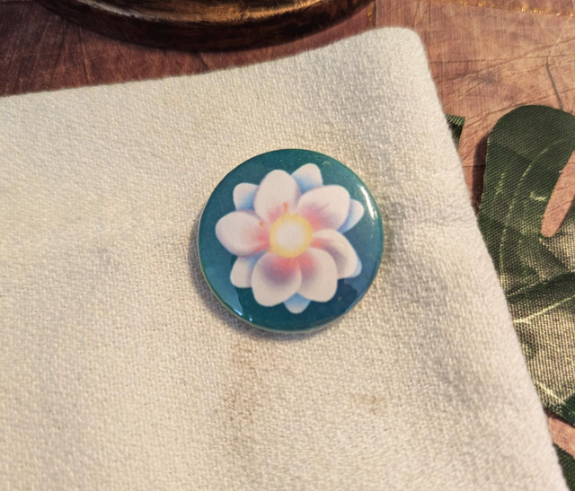 Mini Badge "Fleur" - 25 mm 