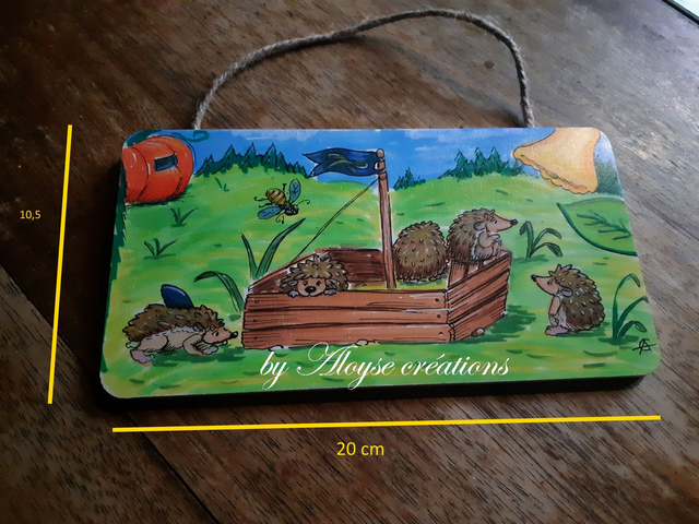 BP "A l'aventure Choupissons" panneau de porte