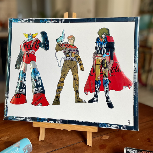 Tableau Dessins animés des années 80 40x50 cm