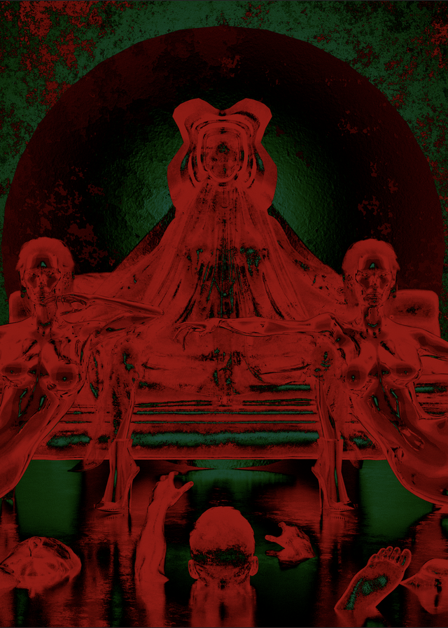 The Temptations Of Chrysus - RED Edition (A3 Print) 