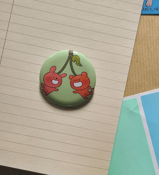 Cherries - Button badge 